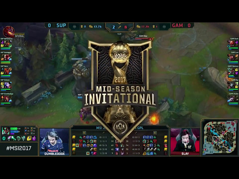 [2017 S7 MSI] Play-In - GAM vs SUP - Game 1 - League of Legends - GIGABYTE Marines vs SuperMassive