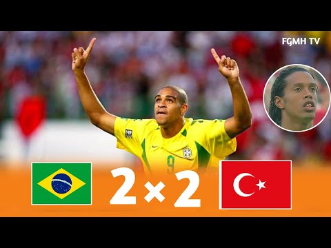 Turkey 2 × 2 Brazil (Adriano vs Turkey) ◽2003 Confederation Cup Extended Highlight and Goals HD