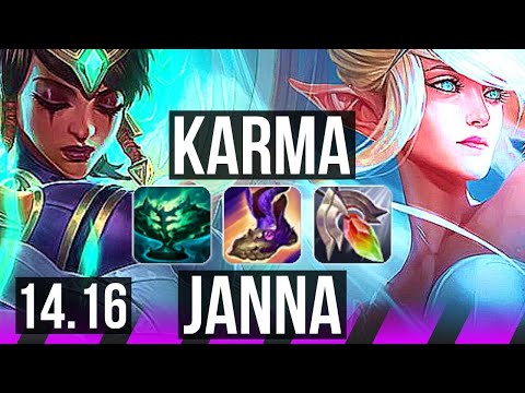 KARMA & Jhin vs JANNA & Twitch (SUP) | 700+ games, 2/3/14 | NA Grandmaster | 14.16