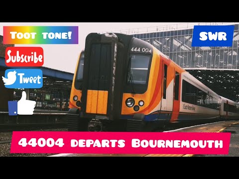 444004 departs Bournemouth with a toot tone!