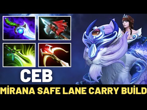 CEB Mirana Safe Lane Carry Build 7.30 Dota 2