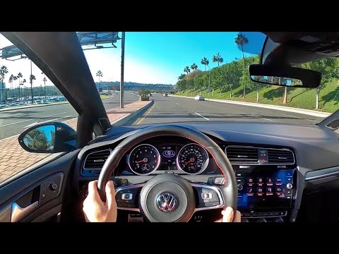 2020 Volkswagen Golf GTI 2.0T Autobahn POV Test Drive (3D Sound)(ASMR)