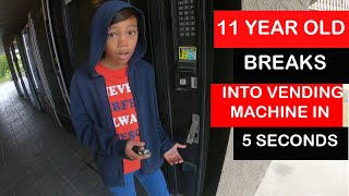 Lost my Vending Machine Keys!! How to Open a Locked Vending Machine Even An 11 yr old can do it