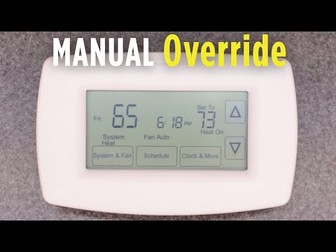 Honeywell Home RTH7600D 7-Day Programmable Touchscreen Thermostat, White video review thumbnail