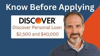 Discover Personal Loan. Everything you need to know before applying.  $2,500 and