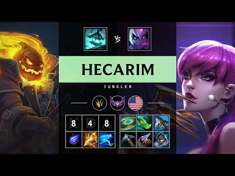 Hecarim Jungle vs Evelynn - NA Master Patch 25.16