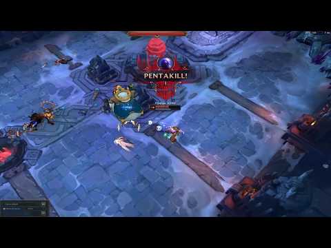 Pentakill de Ryze no modo Rei Poro(ARAM)