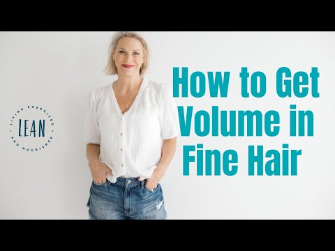 How to get volume in your fine hair!