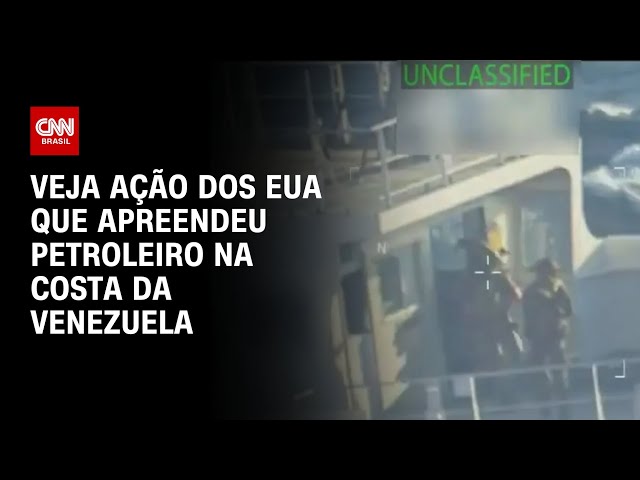 Vídeo: EUA apreendem petroleiro na costa da Venezuela | CNN BRASIL