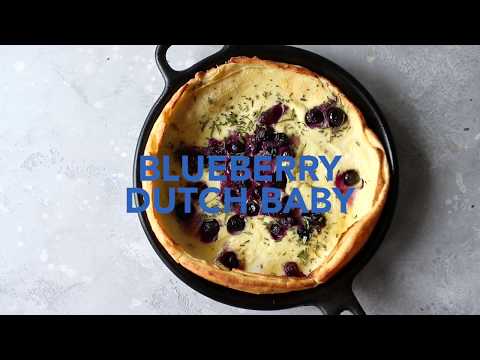 Blueberry Rosemary Dutch Baby