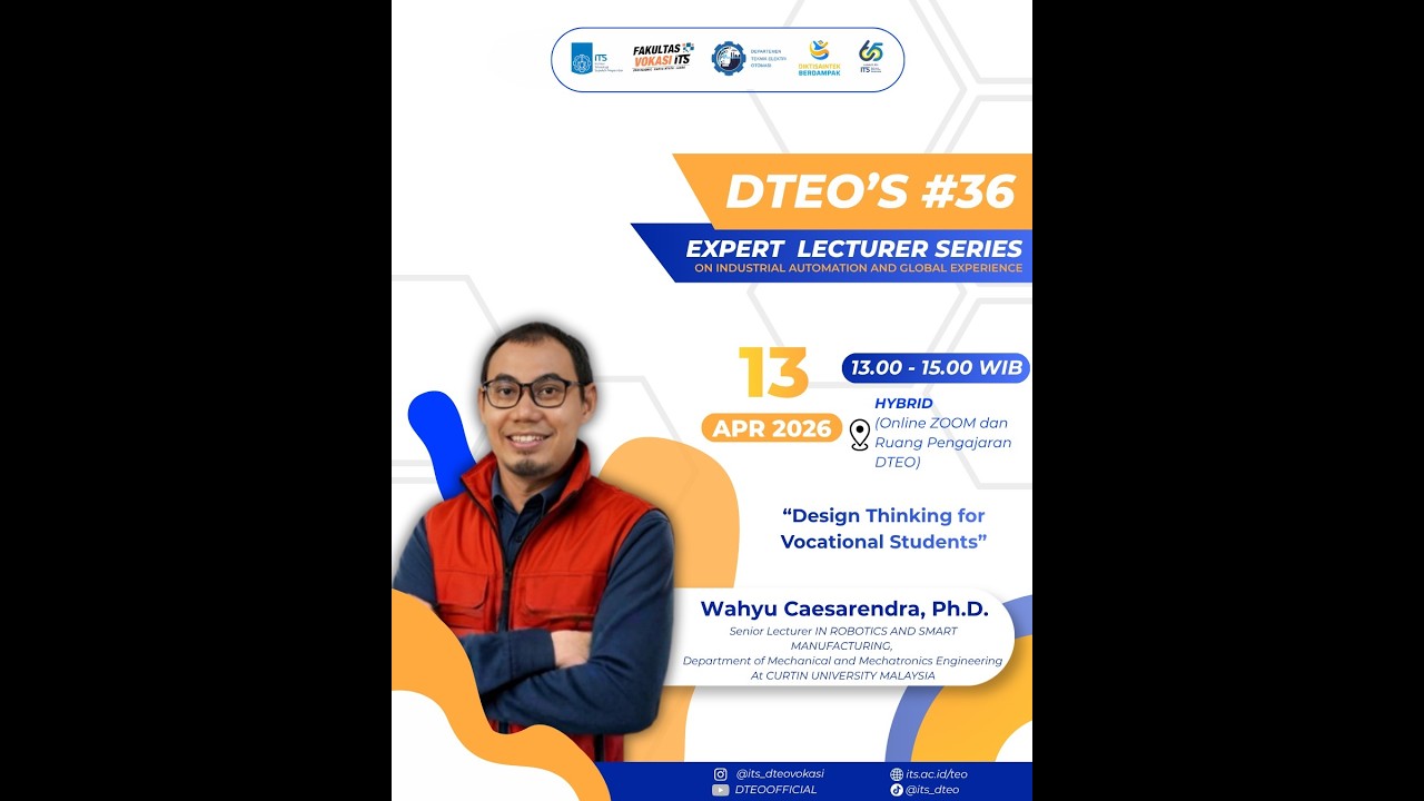 DTEO’S EXPERT LECTURE SERIES ON INDUSTRIAL AUTOMATION AND GLOBAL EXPERIENCE #36