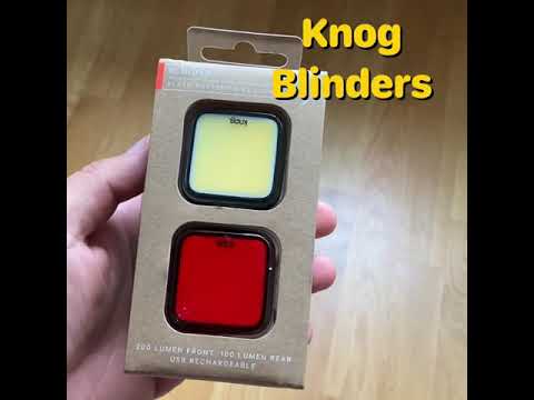 Knog Blinder - X Twin Pack.  Warning -video contains flashing lights.