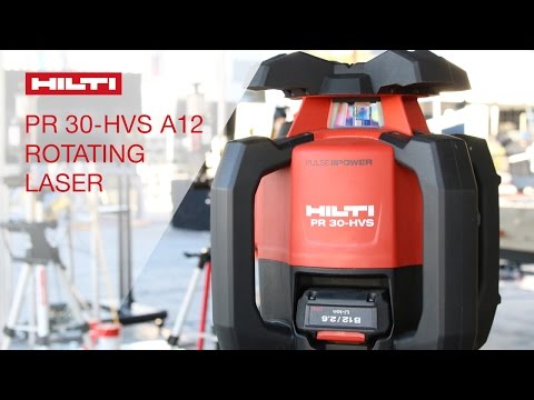 INTRODUCING the Hilti rotating laser PR 30-HVS A12