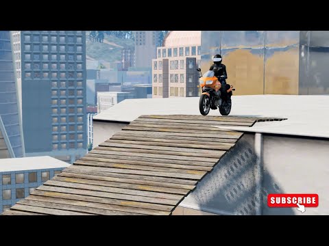 Mobil Cars vs Suspension Bridge #3 BeamNG Drive