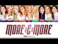 TWICE MORE MORE Japanese Version Lyrics Color Coded Kan Rom Eng