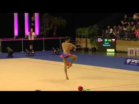 Anna Sebkova, Czech Republic, Ball, Berlin Masters 2015 Qualification