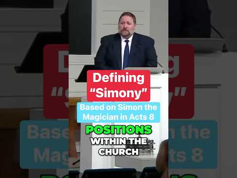 Defining the sin of “Simony”
