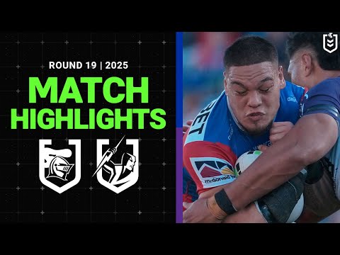 NRL Highlights | 2025 NRL Match Highlights | Knights v Storm | Round 19