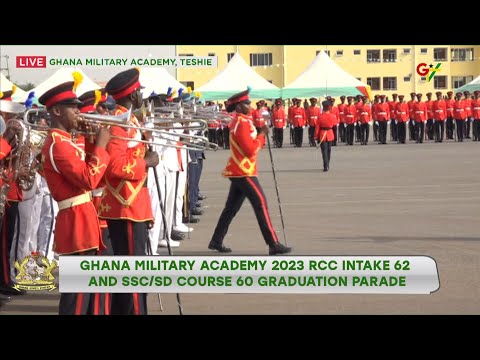 Ghana Military Academy 223 RCC Intake 62 and SSC/SD Course 60 Graduation Parade