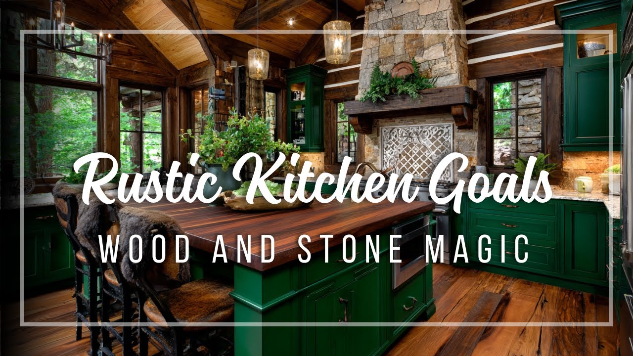 10 Rustic Kitchen Design Ideas Full of Wood, Stone & Cozy Cabin-Inspired Details