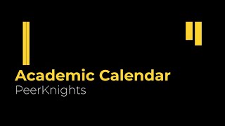 Academic Calendar