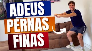Adeus Pernas Finas e Barriga Grande | Treino em Casa | Henrich Lima