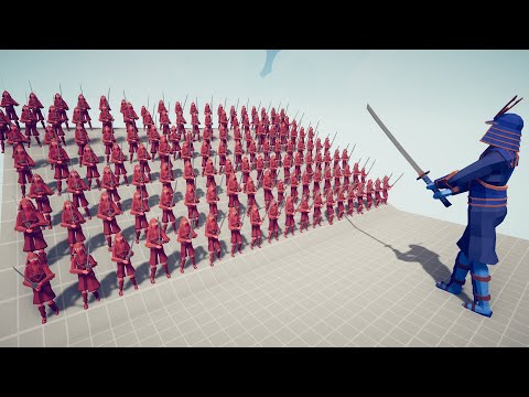 EPIC SAMURAI ARMY vs EVERY GOD | Totally Accurate Battle Simulator TABS