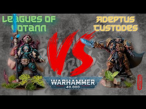 Warhammer 40k Short Form Battle Report Adeptus Custodes Vs Votann 10th Edition 2000pts
