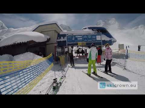 Stubaier Gletscher Austria / ski run 10 - Fernauferner, from top to bottom