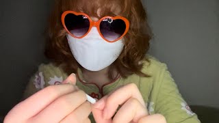 専門学生の雑ASMR  イヤホンマイクを雑にタッピング