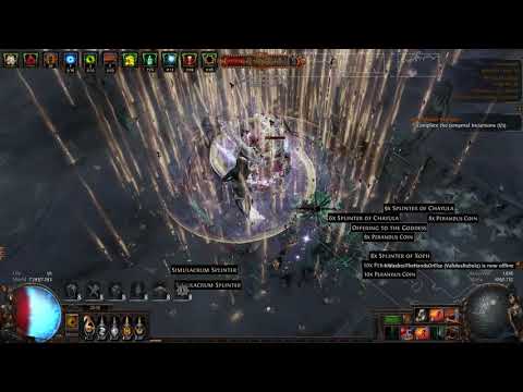 PoE 3.10 CoC Bladefall T16 Kosis 100% Delirium 60%monster Life
