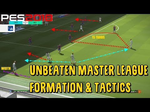PES 2018 UNBEATEN Formation & Tactics - INVINCIBLE Master League!