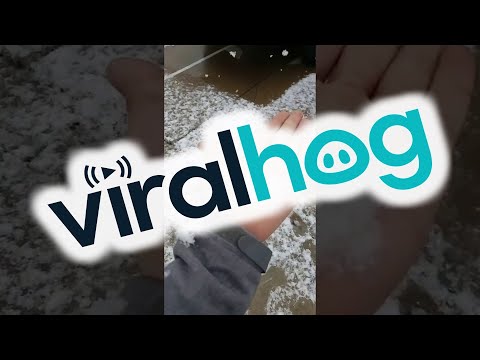 Giant Snowflakes Falling From Sky || ViralHog