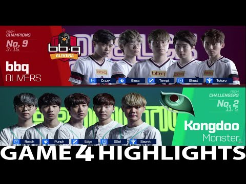 BBQ vs KDM Highlights Game 4 Spring Promotions | bbq OLIVERS vs Kongdoo Monster