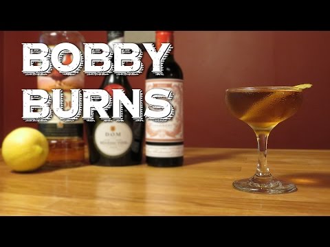 Bobby Burns - a Scotch Whisky Cocktail with Sweet Vermouth & Benedictine, Perfect for New Years