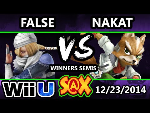 S@X - LoF | False (Luigi) Vs. LoF | Nakat (Ness, Fox) SSB4 Winners Semis - Smash 4 Wii U