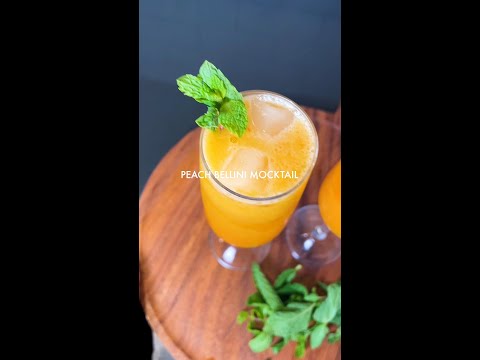 Peach Bellini Mocktail