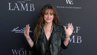 Clementine Heath on the red carpet at the premiere of The Wolf and the Lamb