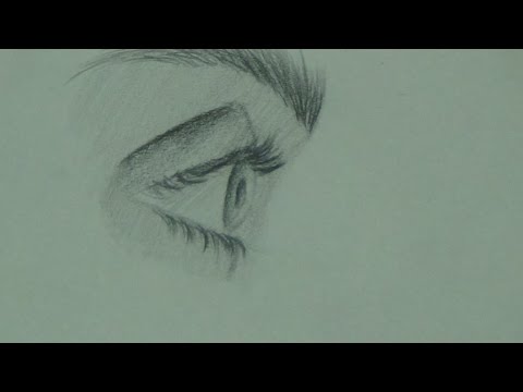 تعليم الرسم للمبتدئين كيفية رسم العين من الجانب بطريقة بسيطة جدا