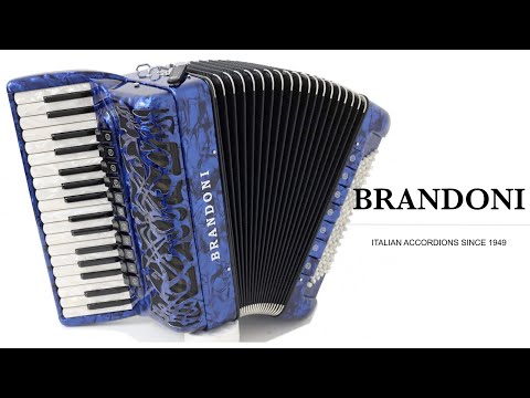 Brandoni Mod. 68C LI blau Klangprobe Akkordeon/Accordion
