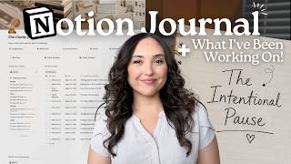 a notion journal template that helps you notice what keeps showing up + a BIG update ✨📖