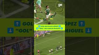 PALMEIRAS VENCE O NOVORIZONTINO NA FINAL DO PAULISTÃO COM GOL DE FLACO LÓPEZ | #shorts | ge.globo