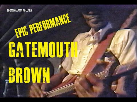EPIC PERFORMANCE by the late, great Clarence Gatemouth Brown in 1988, Northampton, MA