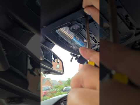 BMW F13 6 Series dome light/ interior light bulb removal, led upgrade.