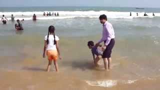 preview picture of video 'Abhiram Soumya and Srinivas Reddy at Ramayapatnam Beach'