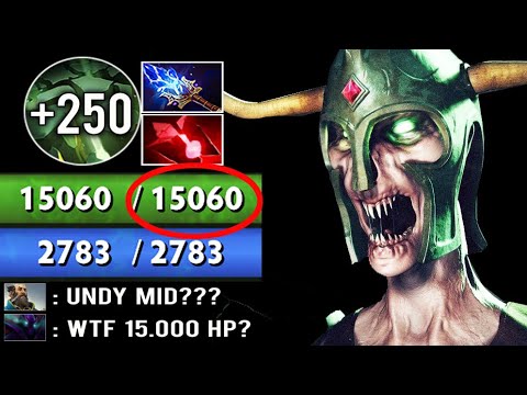 15.000 HP +250 Strength Mid Undying 2s Decay Combo Raid Boss Most Crazy Imba Gameplay Top MMR Dota 2