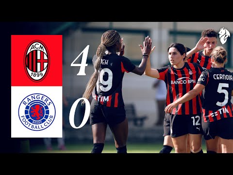 Le Rossonere calano il poker in amichevole | AC Milan 4-0 Rangers | Highlights Femminile