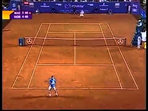 Backwards Tennis - Luis Horna vs Nicolas Massu
