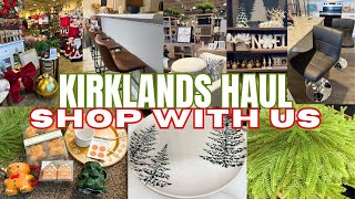 KIRKLANDS  CHRISTMAS SHOP WITH US AND HAUL - MARSHALLS & CHIT CHAT