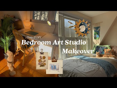 ✷Bedroom Art Studio Makeover + Tour✷